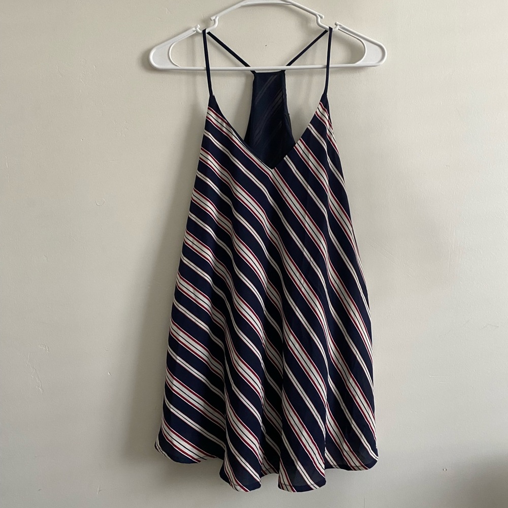 Red White and Blue Strap Shirt